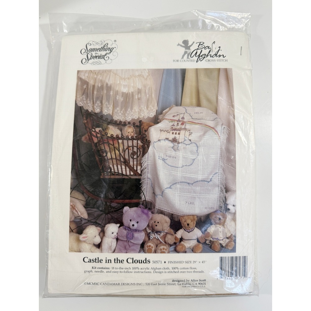 Something Special Cross Stitch Kit Baby 29x45 White Castle in the Clouds 50571